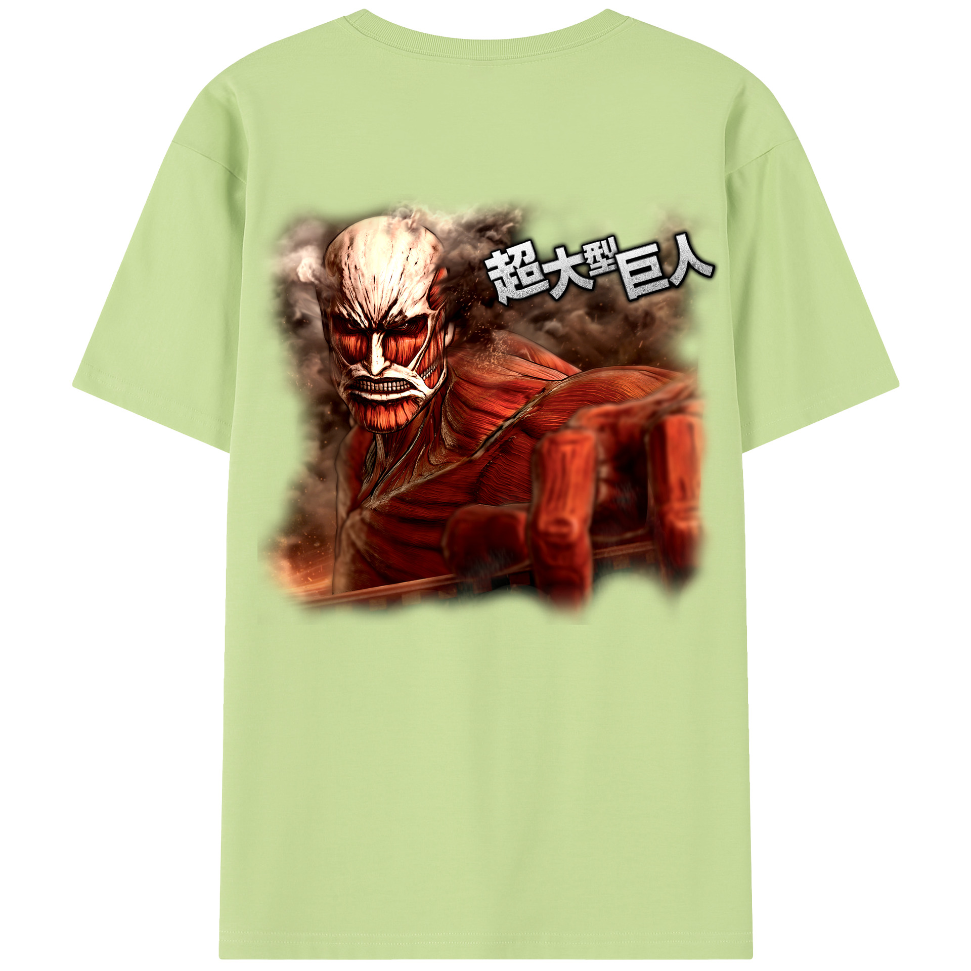 （画像用） 進撃の巨人 Attack on Titan 綿100％半袖Tシャツ（背面プリント）